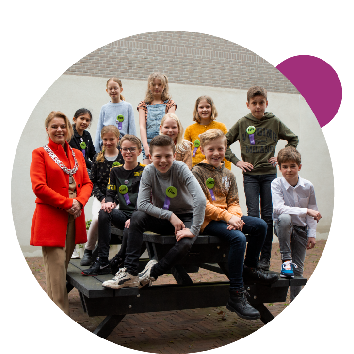 project - Kinderburgemeester en team in actie